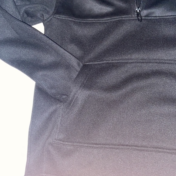 Spyder Men's Racer 1/4 Zip Pullover Hoodie, black, men’s small - Picture 4 of 5